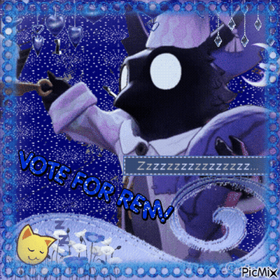 Cat Saying Vote For Ren GIF