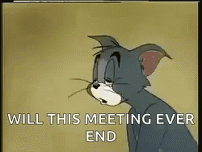 Cat Saying Will This Meeting Ever End GIF