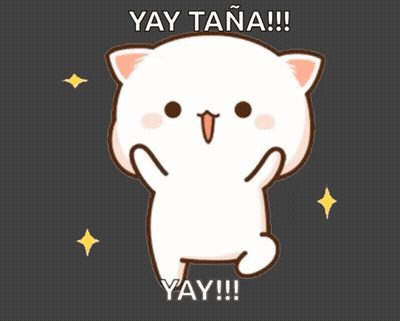 Cat Saying Yay Tana GIF