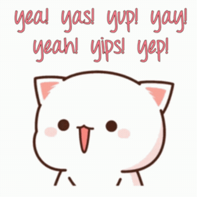 Cat Saying Yeah Yeah Yups Yay GIF