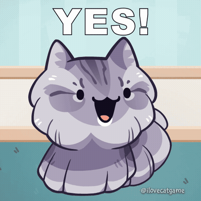 Cat Saying Yes GIF