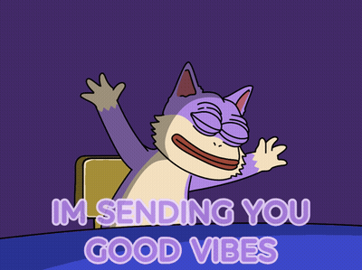 Cat Sending You Good Vibes GIF