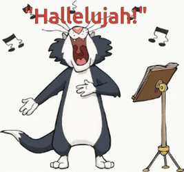 Cat Singing Hallelujah Meme GIF