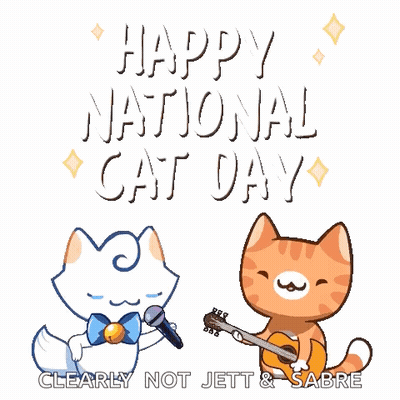 Cat Singing Into Microphone Next To Guitar GIF