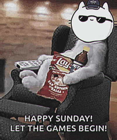 Cat Sitting In Chair With Chips And Soda GIF