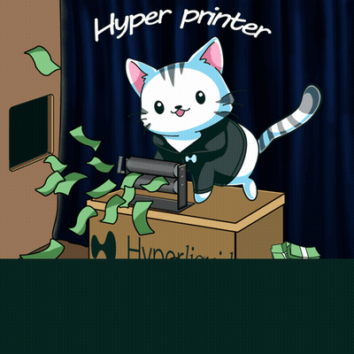 Cat Sitting On Hyper Liquid Box GIF