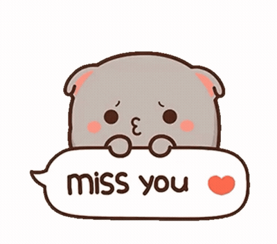Cat Speech Bubble Miss You Heart GIF