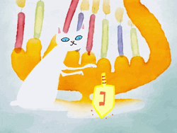 Cat Spinning A Sword Animation GIF