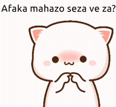 Cat Sticker Saying Afaka Mahazo Seza Ve Za GIF