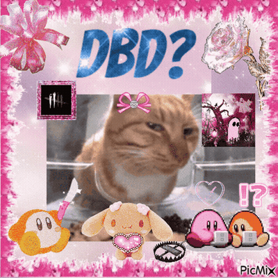 Cat Surrounded By Stuffed Animals Dbd GIF