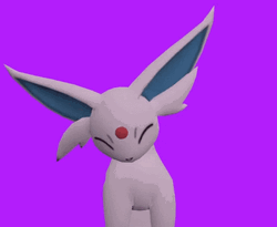 Cat Vibing Pokemon Espeon GIF