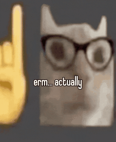 Cat Wearing Glasses Next To Hand Saying Erm GIF
