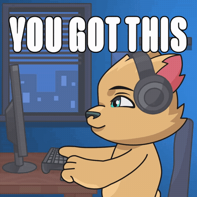 Cat Wearing Headphones You Got This GIF