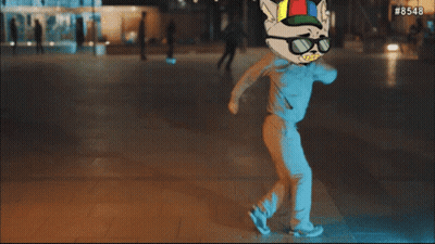 Cat Wearing Sunglasses And Hat #8548 GIF