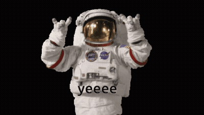 Cat Wearing Sunglasses Floating In Space Easy Golf GIF