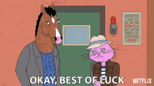 Cat Wishing Best Of Luck To Horse GIF