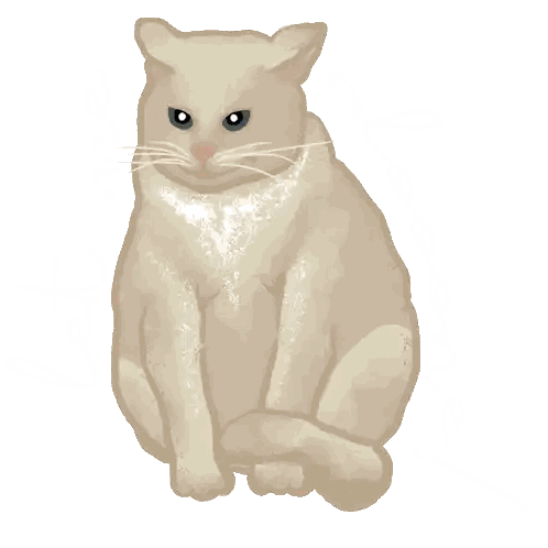 Cat With Blue Eyes Sticker