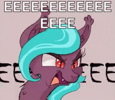 Cat With Blue Tail Saying Eeee Eeee GIF