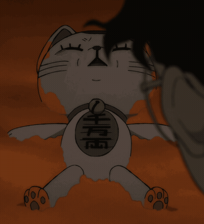 Cat With Chinese Writing On Chest GIF