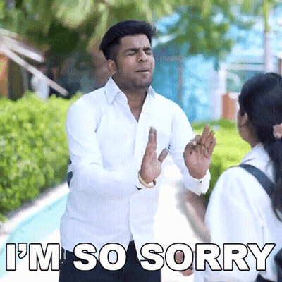 Cat With Eyes Closed Saying Sorry Sir GIF