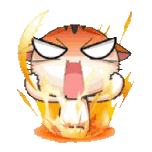 Cat With Flames Coming Out Of Mouth Sticker