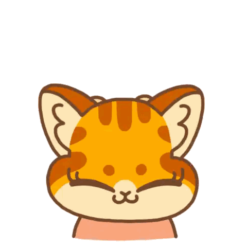 Cat With Hi Text Sticker
