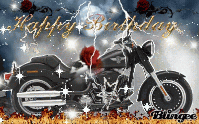 Cat With Human Head Riding Motorcycle At Night GIF