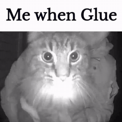 Cat With Me When Glue GIF