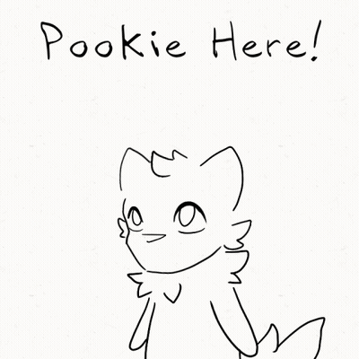 Cat With Pookie Here Text GIF