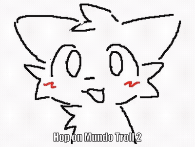 Cat With Red Eyes Hop On Mundo Troll 2 GIF