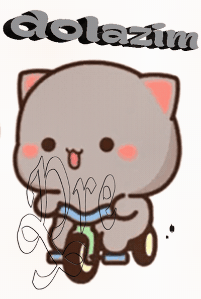 Cat With Word Dolezin GIF