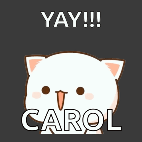Cat With Words Yay Carol GIF