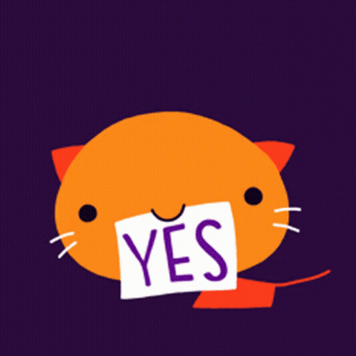 Cat With Yes Sign In Front Of Mouth GIF