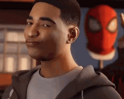 Cat Wore Spooderman Mask GIF