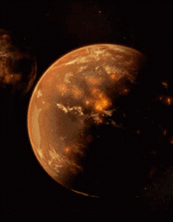 Catastrophic Planetary Crash And Burn GIF