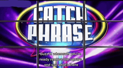 Catch Phrase Game on Purple Background