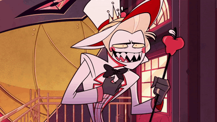 Catching Breaths Lucifer Hazbin Hotel  GIF