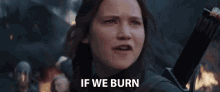 Catching Fire Burn May The Odds Be Ever In Your Favor GIF