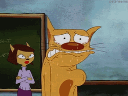 Catdog Nervous Sweat GIF