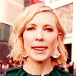 Cate Blanchett Tongue Out GIF
