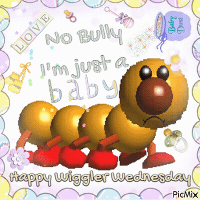 Caterpillar Saying No Bully I'm Just A Baby GIF