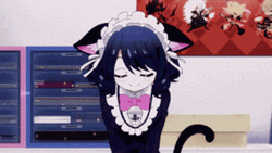 Catgirl Neko Bow Anime GIF | GIFDB.com