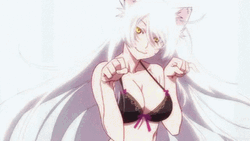 Catgirl Nekomonogatari Scratch Anime GIF