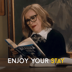 Catherine O'Hara Enjoy Your Stay GIF