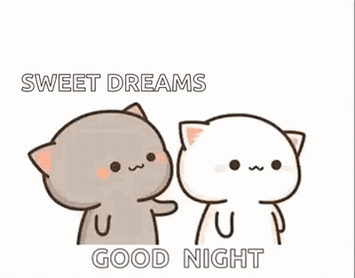Cats Hugging Saying Sweet Dreams GIF
