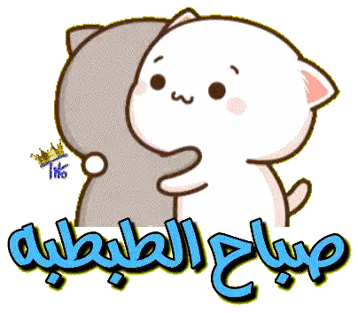 Cats Hugging With Arabic Text Sticker
