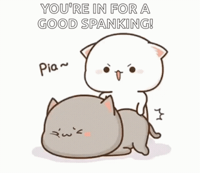 Cats Playing One Spanking Other GIF