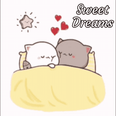 Cats Sleeping With Sweet Dreams GIF