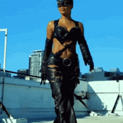 Catwoman On The Roof GIF