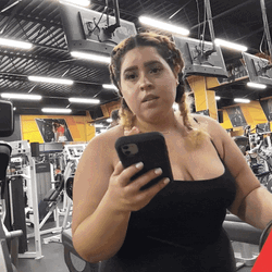 Caught In 4K Gym Enthusiast Taking Selfie GIF